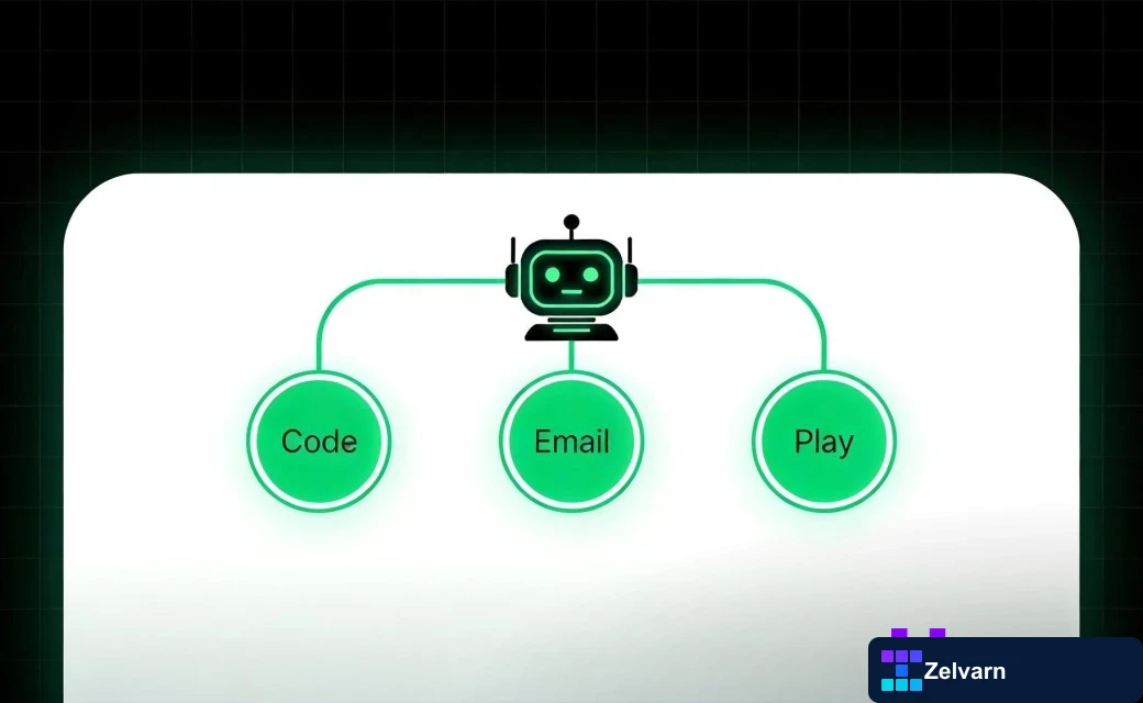 Blogger comparing AI writing tools on screen